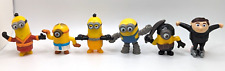 Lot of 6 McDonalds Despicable Me Minions Happy Meal Toys Figures Cake Toppers picture