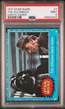 The Villainous Darth Vader 1977 Topps Star Wars PSA 9 Mint #7 picture