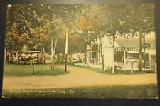 Buckeye Beach Geneva On The Lake Ohio Antique Lithograph Picture Postcard OH  picture