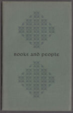 Typophiles Monograph #34 Jacob Kohn: Books and People 1951 picture