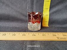 Vintage Ruby Flash Cut Crystal Glass Toothpick Holder 