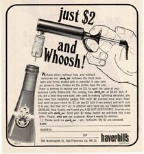 1972 Haverhills CORK JET corkscrew Vintage Print Ad picture