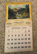 VINTAGE 1943 THOMPSON'S GROCERY SUPERIOR WIS. ADVERTISING CALENDAR WE SELL PAPER picture