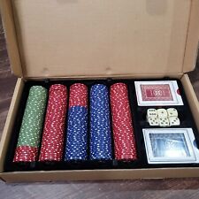 Vintage Longaberger Dealers Choice Basket Accessory Set Poker Chips Cards Dice  picture