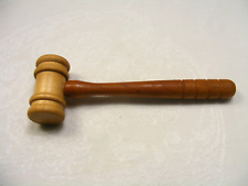 Vintage Handmade Two-Toned Wooden Gavel 2-a picture