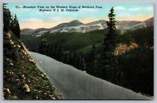 Mountain Vista Western Slope Berthoud Pass Highway Colorado Forest VNG Postcard picture