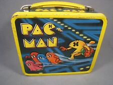 Vintage Metal 1980 Pac-Man Lunch Box Aladdin No Thermos picture