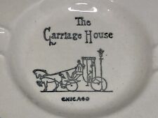 Vintage The Carriage House Chicago Stetson Creation Hand Decorated Ashtray 5” picture