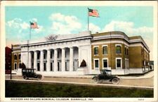Evansville-Indiana, Soldiers And Sailors Memorial Coliseum Vintage Postcard- A27 picture