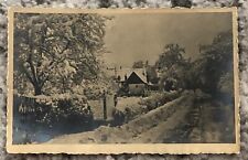 RPPC Antique Original Unused Old Postcard Real Photo Farm Dirt Road Vintage picture
