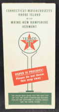Vintage 1948 TEXACO Road Map Six North Eastern States Date Code 5178 Very Good picture