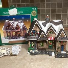 Santa's Workbench  “HUNTERS HIDEAWAY ” Lighted Porcelain House W/ Light picture
