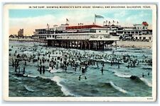 c1920's Surf Murdoch's Bath House Seawall Boulevard Galveston Texas TX Postcard picture