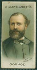1912 Wills's Musical Celebrities, Cigarette/Tobacco card No. 16, Charles Gounod picture