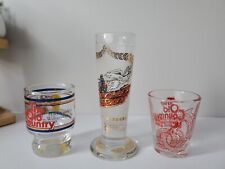 3 Vintage Busch Gardens The Old Country Shot Glasses Loch Ness Apollo's Chariot picture