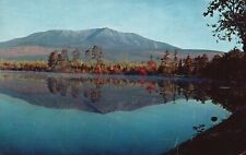 Postcard ME Mt Katahdin from Togue Pond Maine Posted 1957 Vintage PC H4445 picture