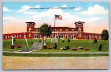 Soldiers Home Hospital Fort Dodge KS Kansas Linen Postcard  picture