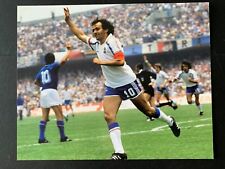 MICHEL PLATINI, FRANCE FRANCE-ITALY MEXICO 1986, RARE FOOTBALL ROOKIE CARD picture