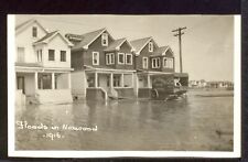 Floods in Norwood 1916 A street lined with houses is flooded A w- Old Photo picture