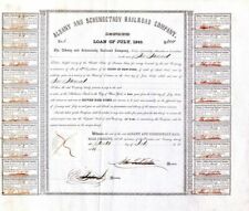 Albany and Schenectady Railroad Co. - Various Denominations Bond - Railroad Bond picture