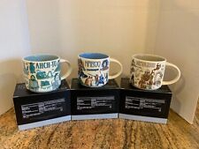 Starbucks Star Wars 2022 Been There Mugs CUPS Set of 3 - AHCH-TO, NABOO, NEVARRO picture
