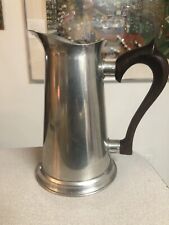 Vintage Stieff Pewter Pitcher P23-17 Wood Handled 8” Tall picture