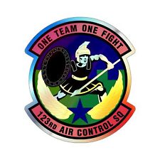 123d Air Control Squadron (U.S. Air Force) Holographic STICKER picture