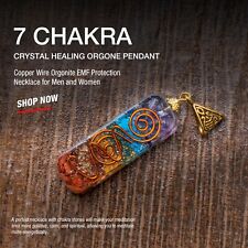 Natural Healing ~7 Chakra Orgone Pendant Energy Generator Balancing All Chakras picture