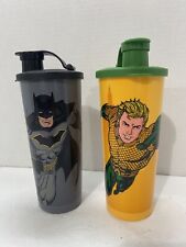 Tupperware Batman & Aquaman Cups With Lids picture