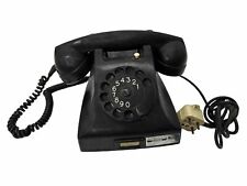 Ericsson Ruen PTT Black Rotary Dial Telephone Bakelite Made In Holland 1965 Vtg picture