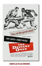 MAGNET-THE DEFIANT ONES TONY CURTIS SIDNEY POITIER 1958 MOVIE AD MAGNET picture