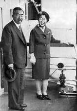 Emperor Hirohito And Empress Nagako Are Seen On The Okesa-Maru 1964 Old Photo picture