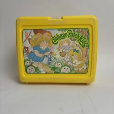 Vintage Cabbage Patch Kids Lunchbox Yellow Plastic 1983 picture