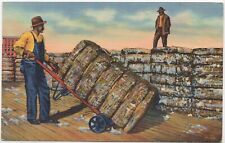 Bales of Cotton Ready for Shipment Unposted 1936 Curteich 6A-H1926 Postcard picture