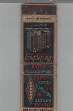 Matchbook Cover The Androy Hotel Superior, WI  TALL picture