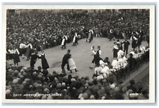 c1930's Full of Crowds Couple Dance Norwegian National Bank RPPC Photo Postcard picture