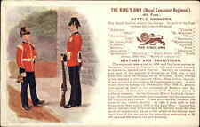England British History King's Own Royal Lancaster Regiment Soldiers c1910 PC picture