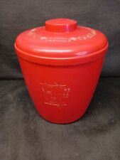 Vintage MCM Lustro-Ware Red Cookie Canister (Cols Plastic Products) Made in USA picture