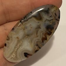 Dendritic Agate Cabochon Crystal 2.08in x 1.01in x .2in 16g picture