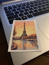 Paris France Decor Decal Sticker Eiffel Tower Design Rectangular picture