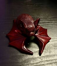 Bat Shaped Vintage Deep Red Rosewood Ashtray picture