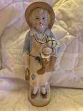 Antique  German bisque porcelain girl figure 6