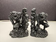 Werewolf and Skulls Bookend Set Home Decoration picture