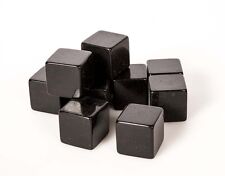 Antique American BLACK Catalin Bakelite 10 Cubes 3/4