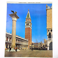 Vintage Full Color Photography 1978 Calendar Europe St Marks Square + 15