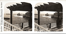 France, Biarritz, view taken under the pergola of the Port Vieux, vintage print, ca.191 picture