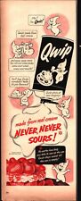 Vintage 1954 Qwip Dairy Cream Little Qwip Man ad nostalgic a8 picture