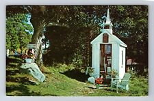 Wiscasset ME-Maine, Smallest Church In The World, Vintage c1977 Postcard picture