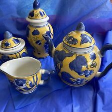 Traditional Unique Chinese  Tea Set 7 Piece Set With Vase picture