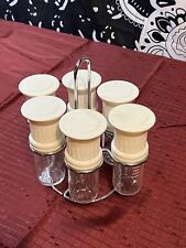 Wmf Ceramill Spice Holders Glass And Plastic With Rack VTG picture